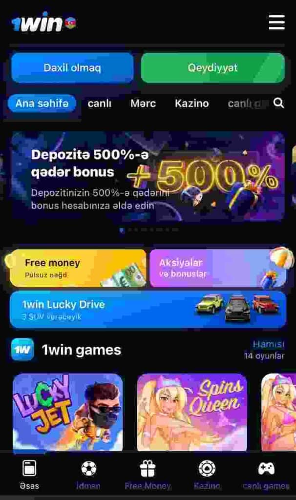 1Win Proqramı Yüklə 1Win yukle APK